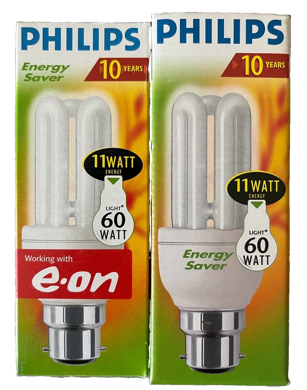 Job Lot 4 Philips 11W energy 60w light large Bayonette Fit Energy Saving Bulbs - Image 11