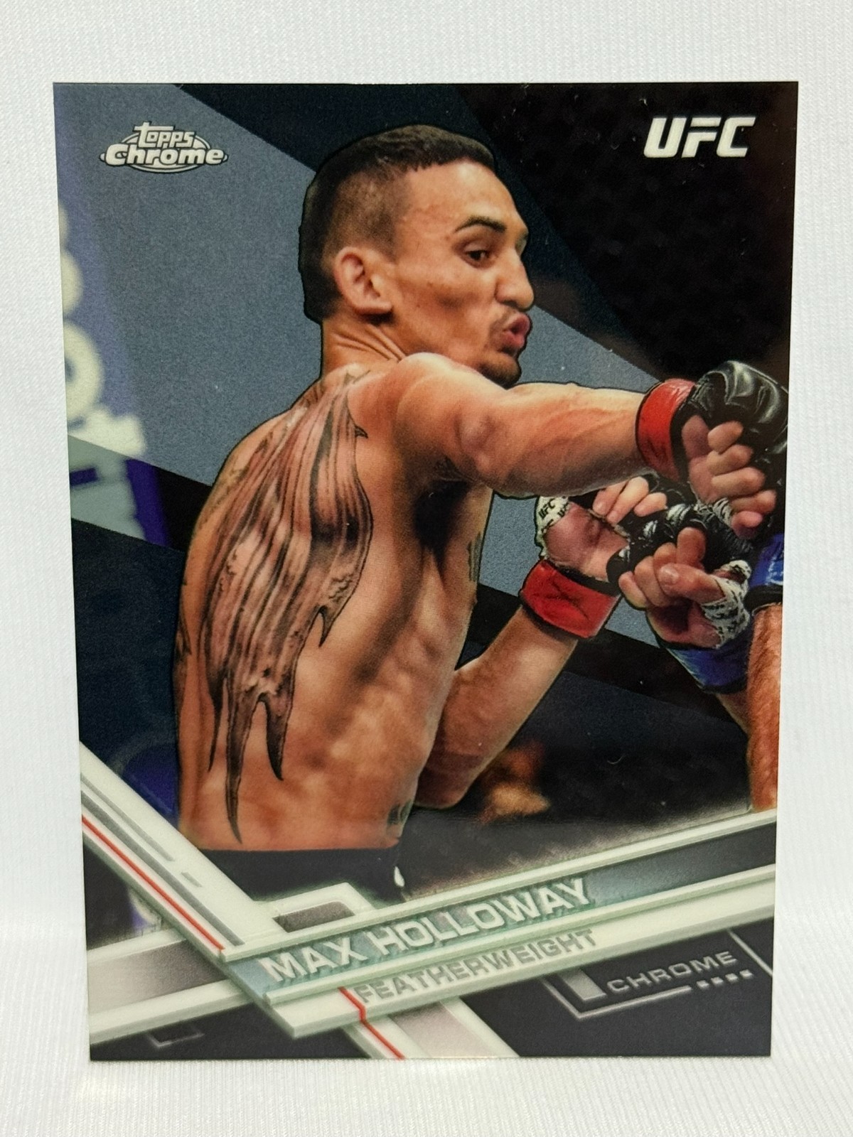 2017 Topps Chrome UFC Max Holloway #87 BLACK Refractor 10/10