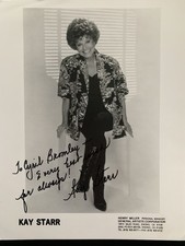KAY STARR LEGENDARY AMERICAN SINGER (WHEEL OF FORTUNE) **HAND SIGNED** PHOTO