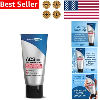 Doctor Recommended ACS 200 Silver Gel with Glutathione for Skin Healing -  30 Day