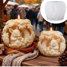 3D Candle Mold Silicone Soap Mold DIY Handmade Craft Wax Silicone Mould UK
