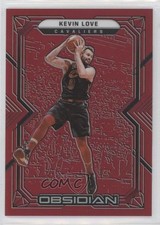 2021-22 Panini Obsidian Electric Etch Red Flood Kevin Love #21 s5j