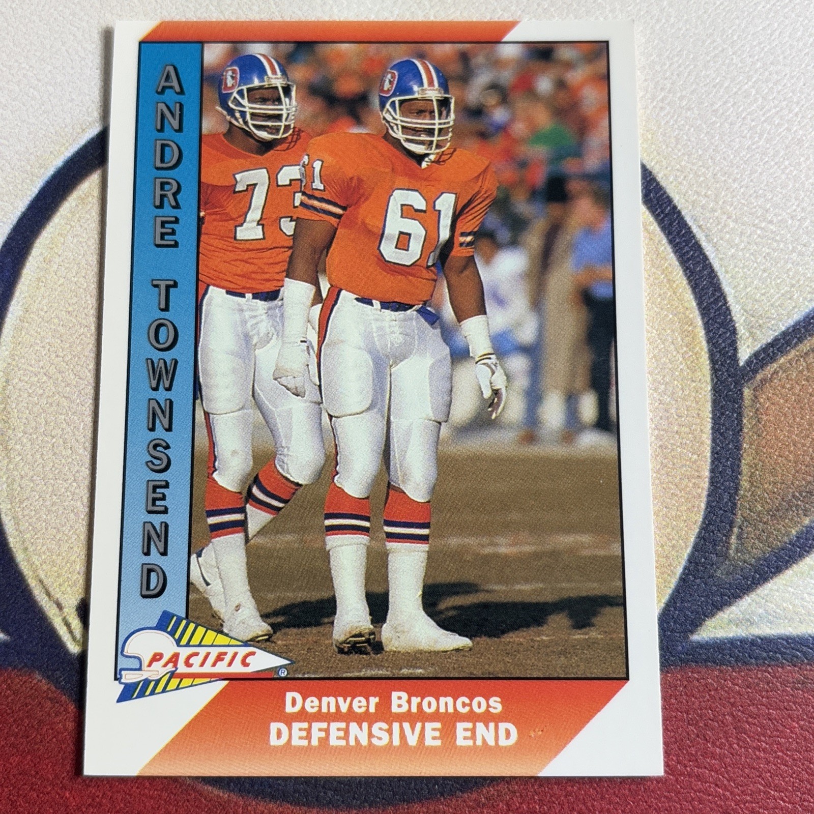1991 Pacific Andre Townsend Rookie Denver Broncos #128