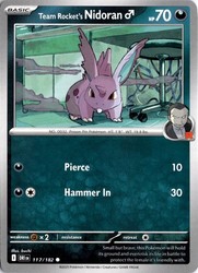Team Rocket's Nidoran M 117/182 Destined Rivals
