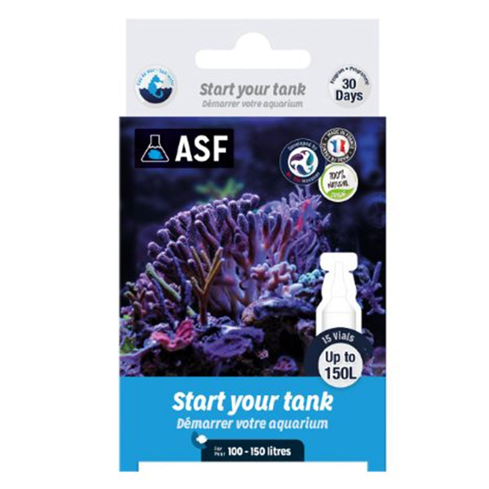 Aquarium Systems Start Your Tank Marine Water 15 fiale per 150 litri