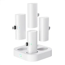 Family Small Portable Charger 4000mAh 4 Packs Charging Station Set, Shared Po...