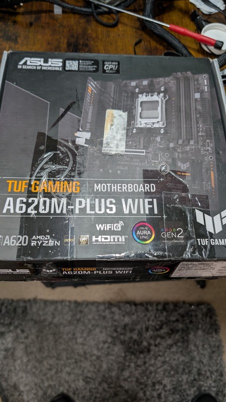 ASUS TUF Gaming A620M-Plus WiFi AM5 MicroATX AMD Motherboard
