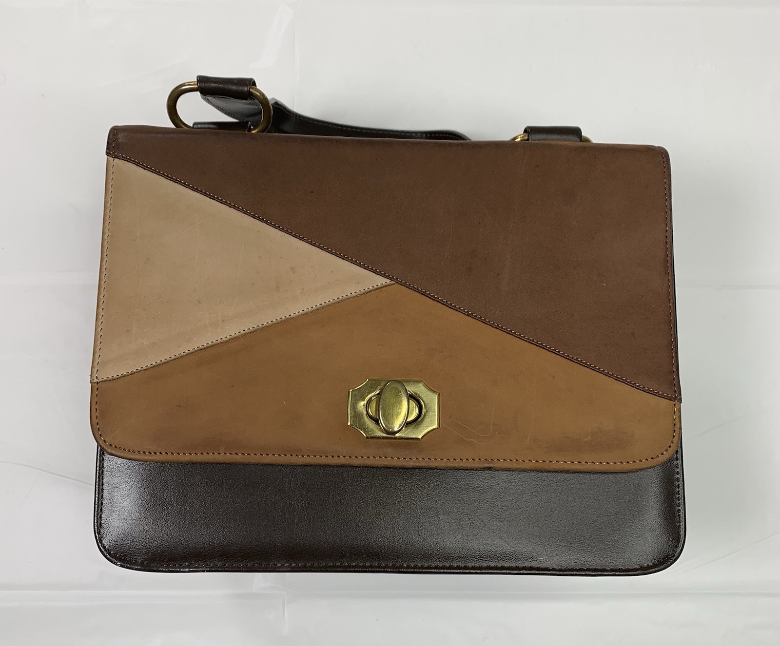 MCM Colorblock Handbag Patchwork Geometric 60s Ai… - image 2