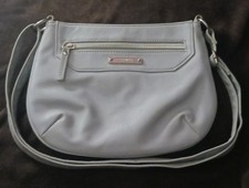 Nine West Faux Light Blue Leather Crossbody Purse Bag