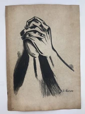 Jose Clemente Orozco COA Art Painting Original Drawing Vintage Signed