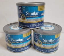 3 x Similac 360 Total Care Non-GMO Infant Formula Powder 7oz Exp 06/01/2026