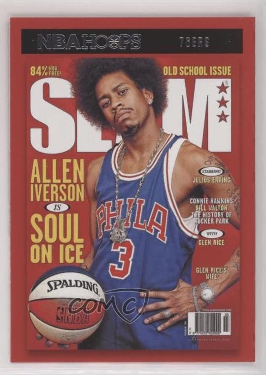 2020-21 Panini NBA Hoops Slam Allen Iverson #1 HOF 2u3