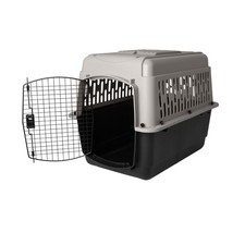 Pet Kennel 32" Medium Plastic Dog Crate Portable Carrier for Pets 30 to 50 Lbs,