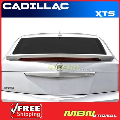 Painted Spoiler For 13-19 Cadillac XTS 4 Door Rear Trunk WA8555 BLACK CLEARCOAT