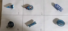Tennessee Titans Croc Shoe Charms Jibbitz 1 Piece Of Your Choice 