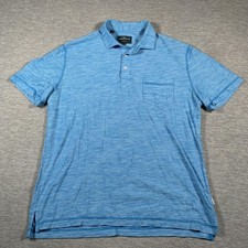 Rodd  Gunn Polo Shirt Mens Extra Large Blue Sports Fit Chest Pocket Cotton