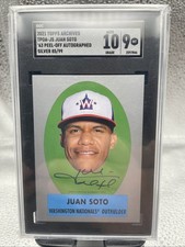2021 Topps Archives 1963 Topps Peel-Off Autographs Juan Soto #TPOA-JS Silver /99