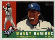 2009 Topps Heritage - Manny Ramirez Los Angeles Dodgers Card #251