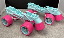 Roller Derby Youth Quad Skate Replacement Bases Sz J12 Pink/Teal 4.75" Wheelbase