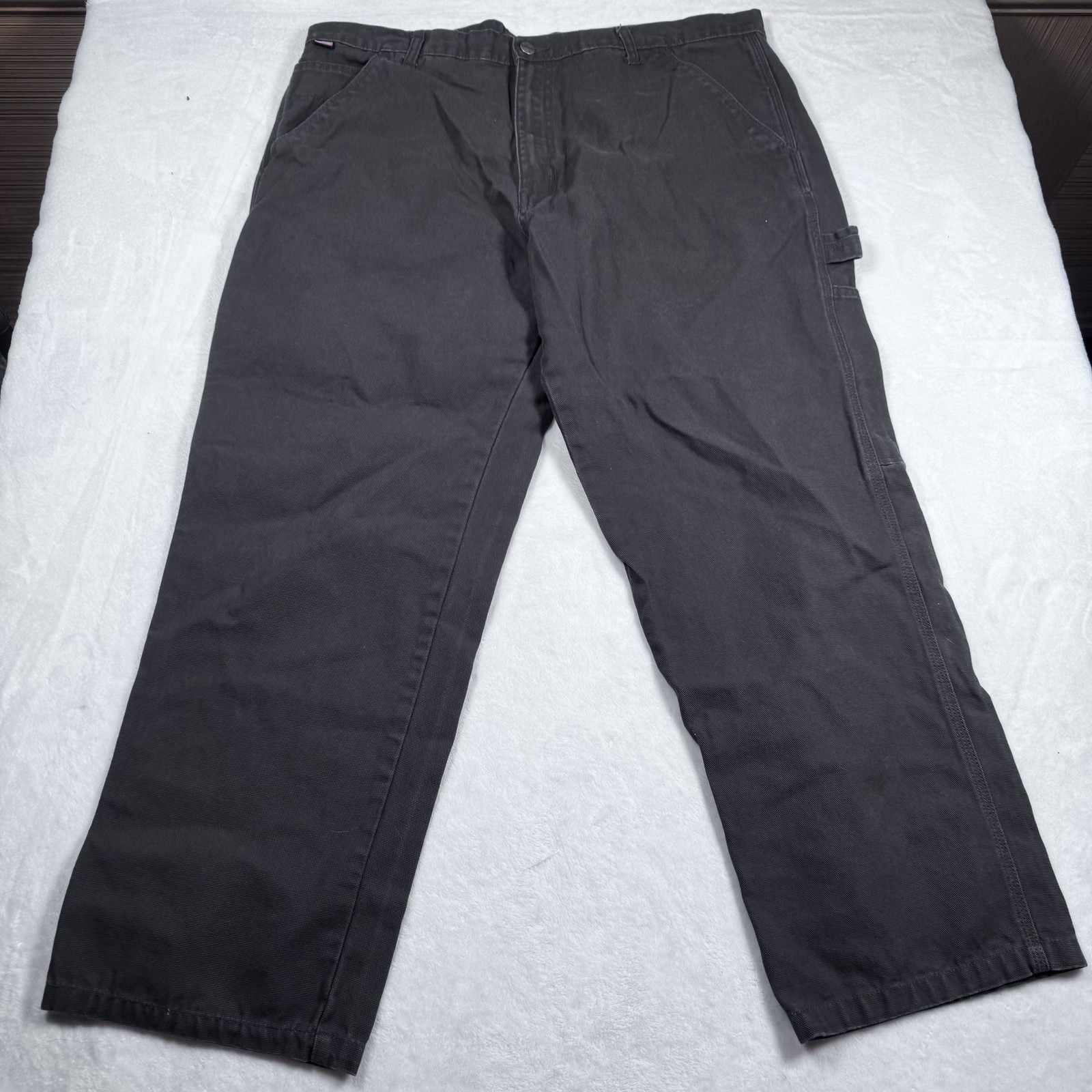 Craftsman Pants Mens 40x30 Brown Canvas Carpenter Workwear Utility Relaxed Fit