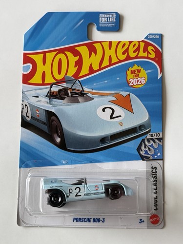 Listing photo: In Hand USA Ship- 2026 Hot Wheels Porsche 908-3 Gulf Livery Q Case Blue