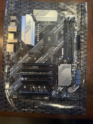 ASUS PRIME B550-PLUS AC-HES ATX AM4 DDR4 4-DIMM M.2 HDMI/DVI Gaming