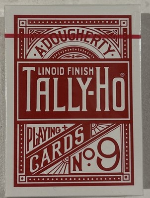 Tally-Ho Circle Back Playing Cards Red Poker Deck   Bicycle/USPCC   New & Sealed