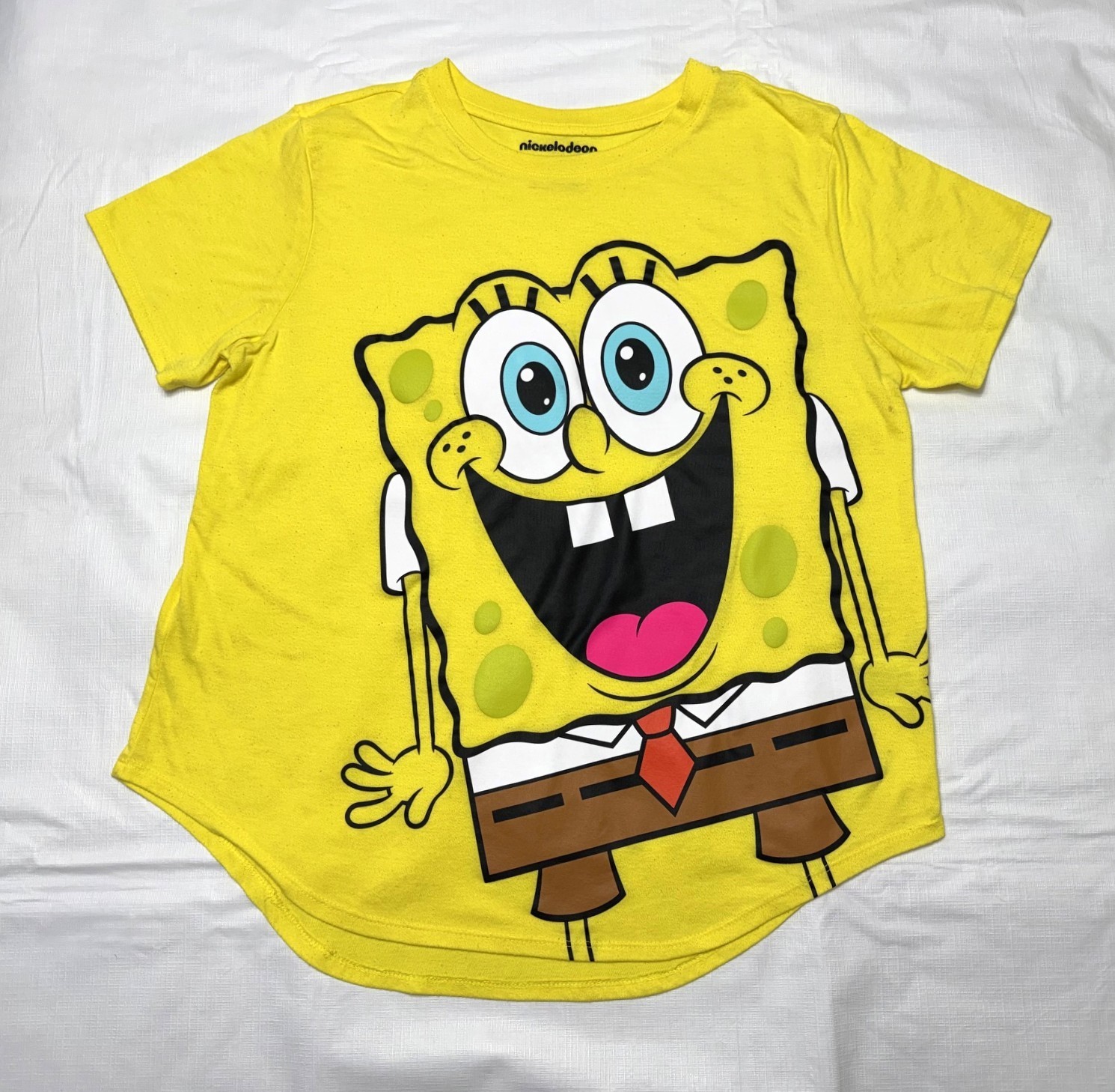 Women's Yellow SpongeBob Short Sleeve T-Shirt - Size XXL(19)
