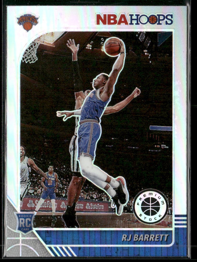 2019-20 Hoops Premium Stock #201 RJ Barrett Prizms Silver Scope