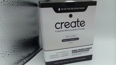 Create Unflavored Single-Serve Creatine Monohydrate Powder   5g Creapure