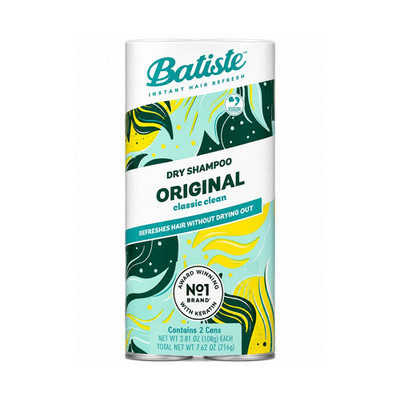 Batiste Dry Shampoo Original Classic Clean Keratin Deep Cleansing 2x3.81oz Spray