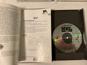 SEGA CD 4: Original Game Cases w/ Manuals & NHL 94 Game w/ Manual