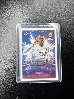 Topps Speed Stars Kylian Mbappé Real Madrid Limitierte Auflage