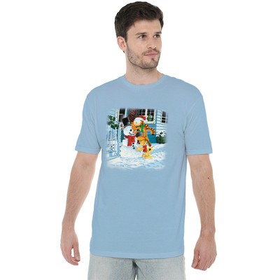Garfield Snow Fun T-Shirt S-2XL, hellblau