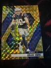 2025 Panini Mosaic - Drake Maye #28 Reactive Yellow Mosaic Prizm