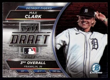 2023 Bowman Draft #BDN-8 Max Clark Bowman Draft Night - JL