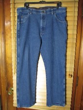 Wrangler Regular Fit Straight Leg Men's 38x29 Denim Blue Jeans Pants Dark Wash