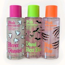 Victoria's Secret PINK Ghosted, Ghoul, Boo shimmer mist Halloween set of 3