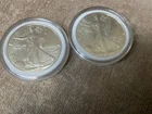 Lot of 2 - 2021 $1 Type 2 American Silver Eagle 1 oz BU