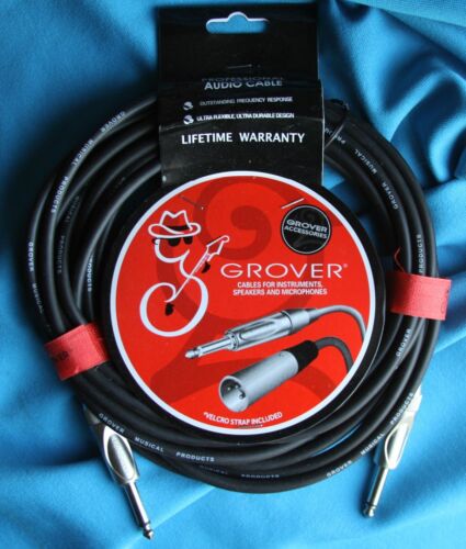 Cable de audio profesional Grover 20 pies con lazos de cable, GP320 - Imagen 1 de 1