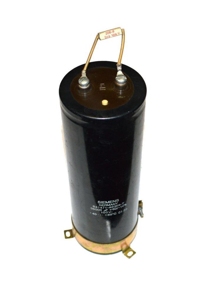 SIEMENS B41471-A9369-T CAPACITOR 36000 UF +50/-10% 100 VOLTS | eBay
