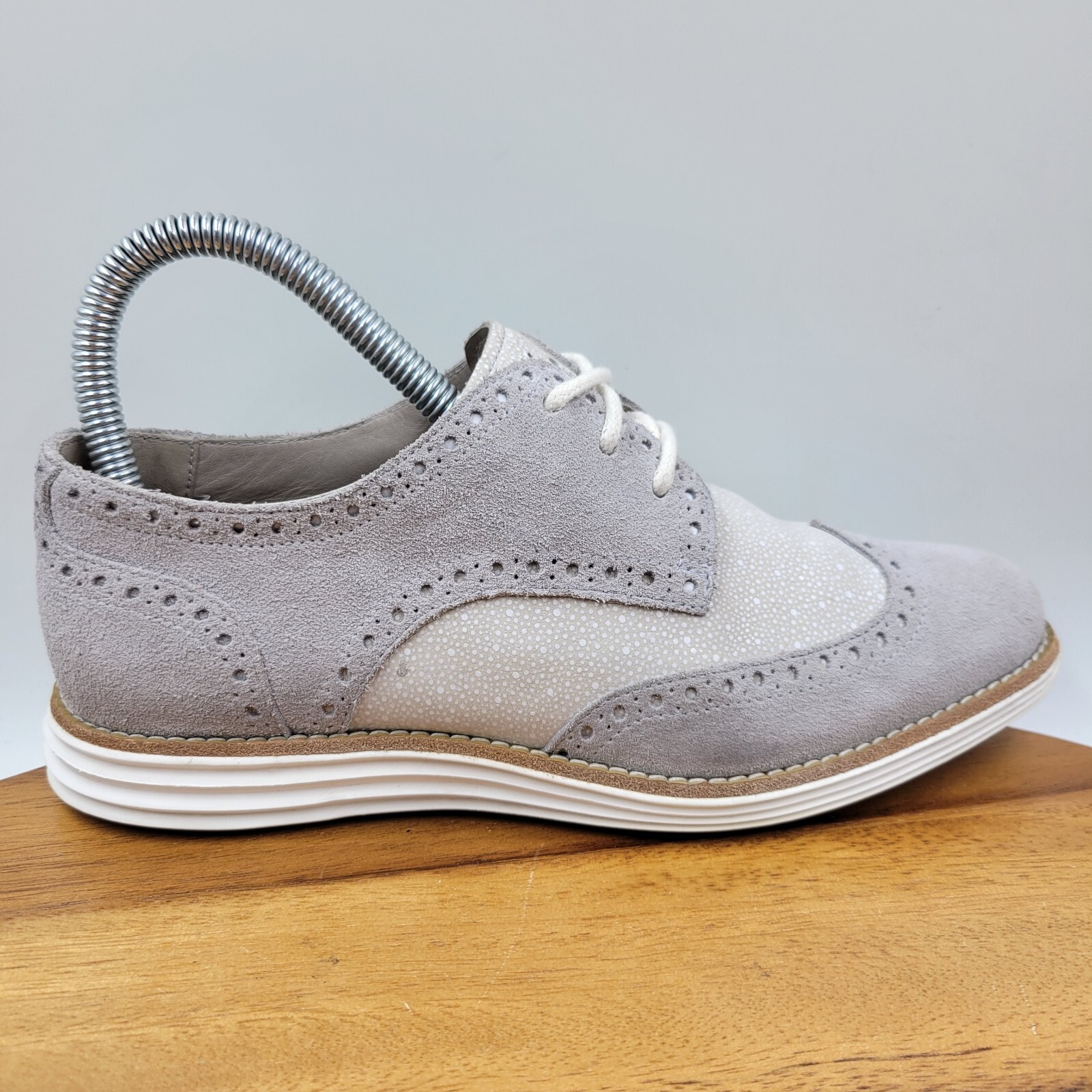 Suede Wingtip Oxford Sneaker Shoes 