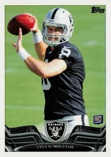 2013 Topps Football #332A (set to pass) Tyler Wilson RC Oakland Raiders