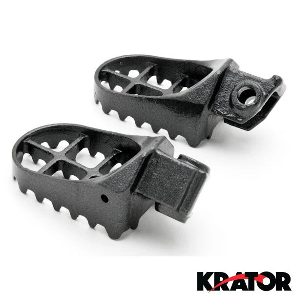 Clavijas de pie grises fuertes de acero ancho grasa KTM EXC MXC SXF XC 125-530 (1998-2013) Foto 4 de 4