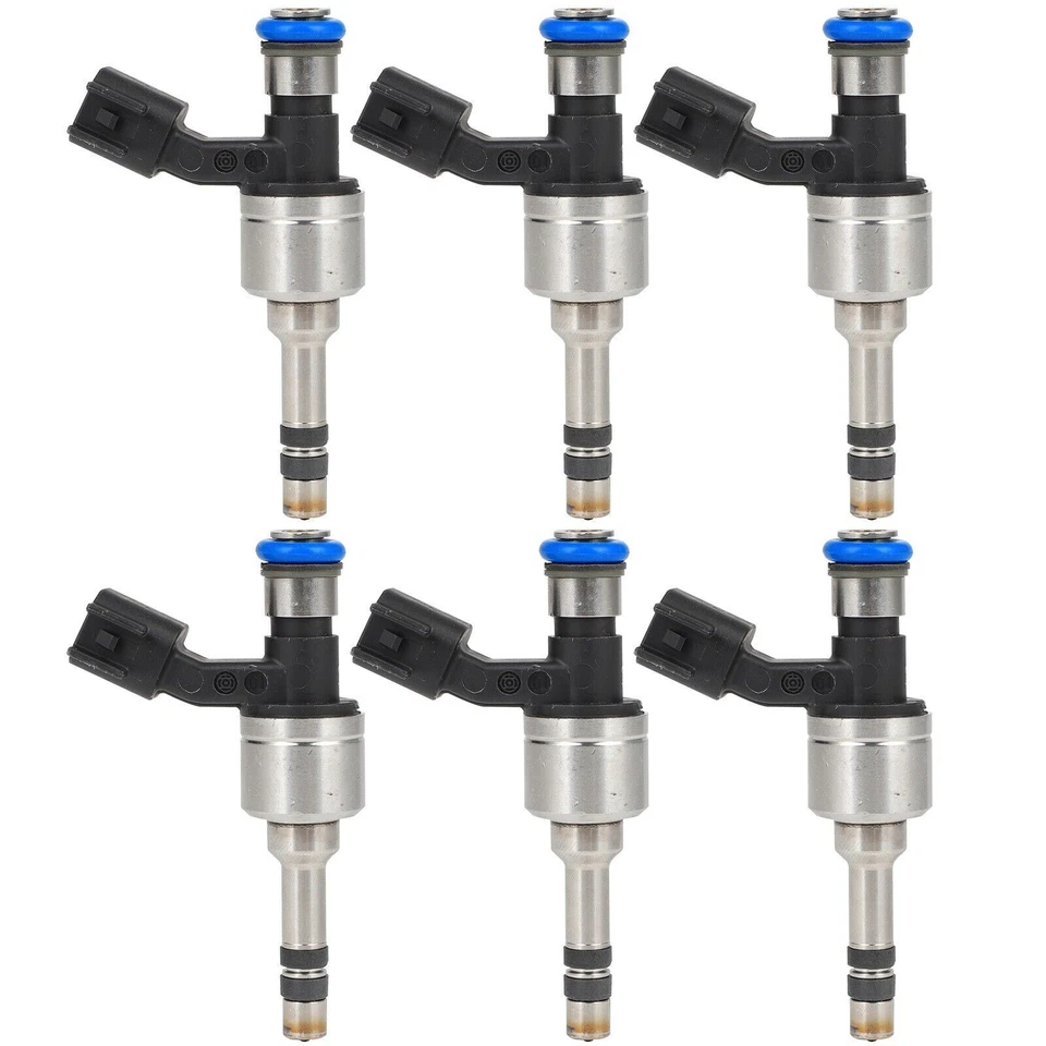 Set of 6 Fuel Injectors For Buick LaCrosse Cadillac CTS SRX GMC Terrain 3.0L V6 Foto 3 de 4