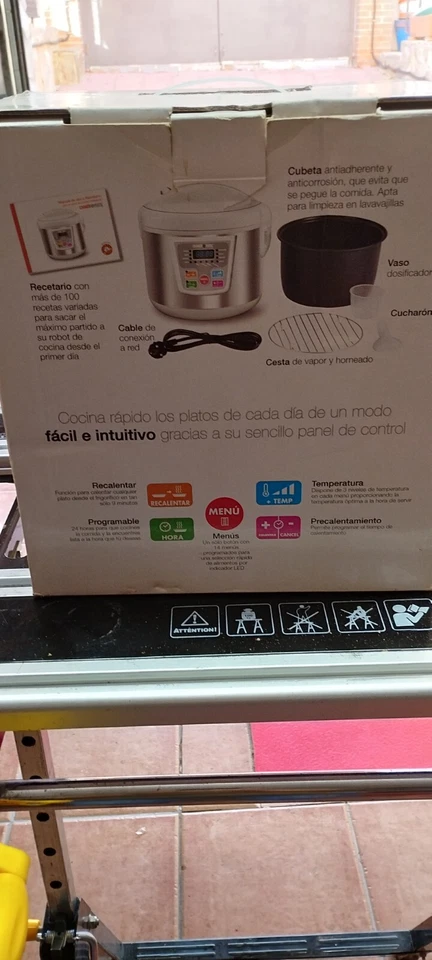 ROBOT DE COCINA INTELIGENTE COOKER MATIC 12 SISTEMAS DE SEGURIDAD. PROGRAMABLE. - Imagen 4 de 4