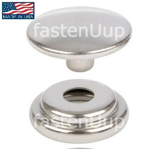 Stainless Steel Cap and Socket DOT* Snap Fasteners Marine Quality Pick Set Qty