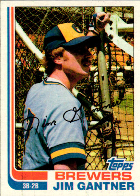 1982 Topps - #613 Jim Gantner