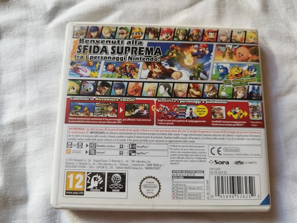 SUPER SMASH BROS FOR NINTENDO 3DS - NINTENDO 3DS - GIOCO USATO FUNZIONANTE - PAL, foto 2 di 3