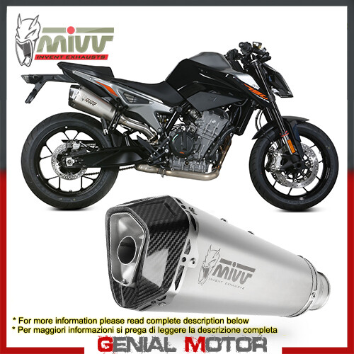 Mivv Exhaust Muffler Delta race Stainless Steel for KTM 790 DUKE